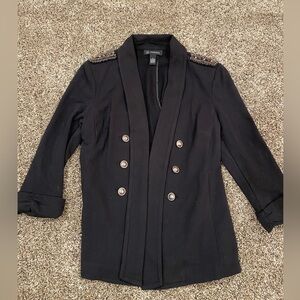 2 black INC blazer and zip up bling